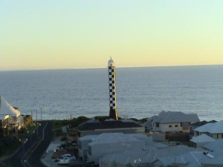 hotel accommodation in bunbury Western Australia - view of historic bunbury lighthouse and ocean